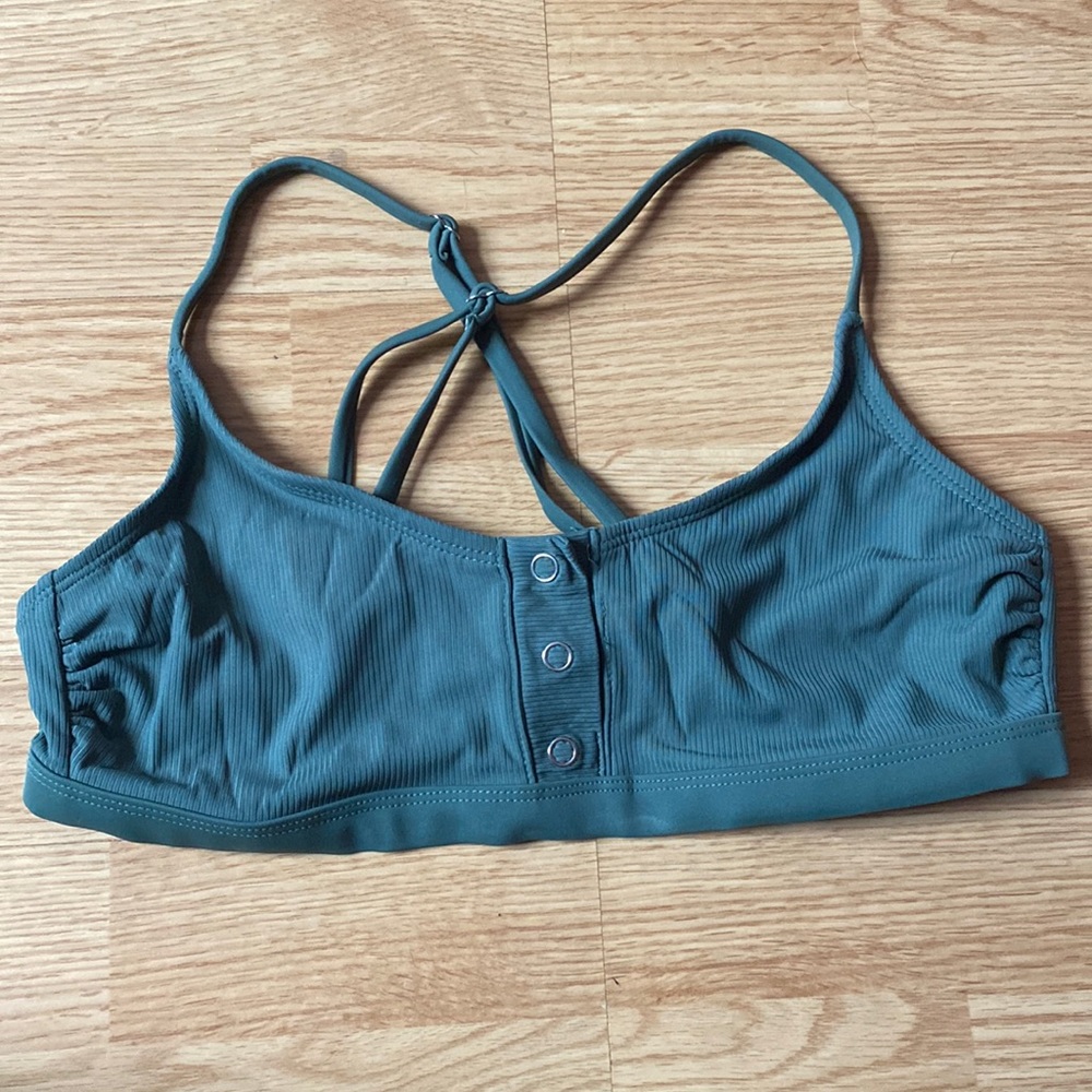green button bikini top